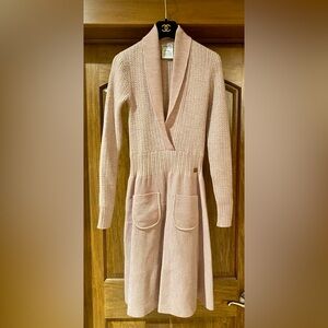 CHANEL Pink Knit Dress